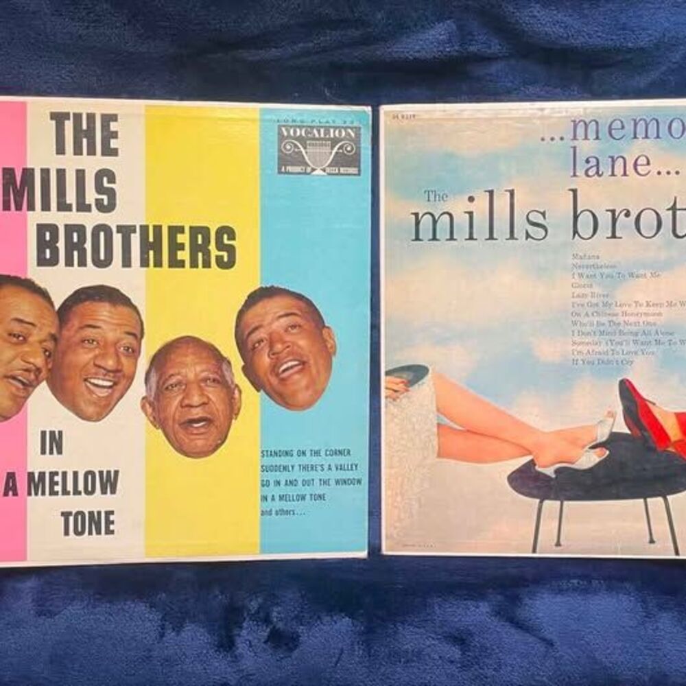 2 The Mills Brothers In A Mellow Tone and Memory Lane Vinyl Records